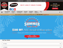 Tablet Screenshot of modernautosales.com